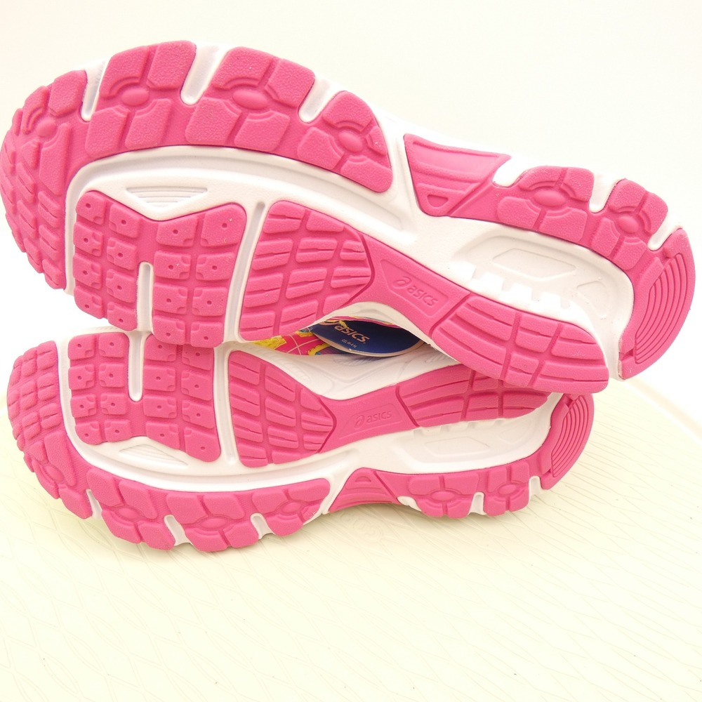 Asics Gel-Contend 3 Womens Running Shoes Neon Yellow Pink Blue C566N Size 6 - Picture 7 of 11